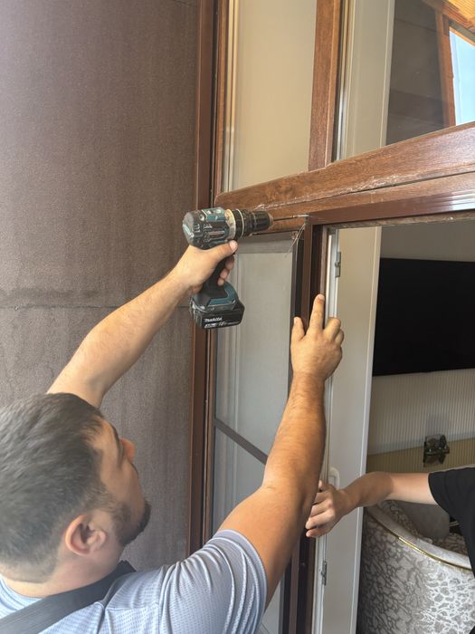 Москитные сетки гармошка.