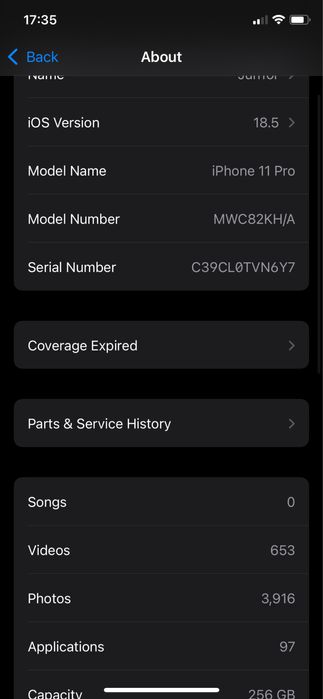 Iphone 11 pro 256 gb