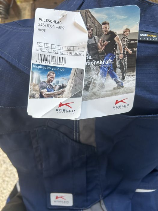 Vand pantaloni de lucru Kubler PULSSCHLAG bleumarin antracit . Marimea DE 50.