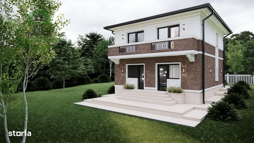 VILA PREMIUM 5 camere, 2 bai, 155mp, TEREN 600mp, TOMESTI