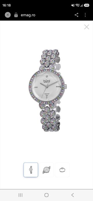 Ceas Bürgi - 120 cristale si 1 diamant