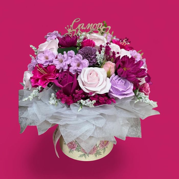 Букет из мыльных роз