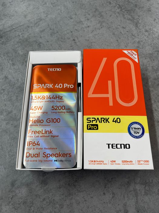 Techno Spark 40 pro 256/8Gb srochna