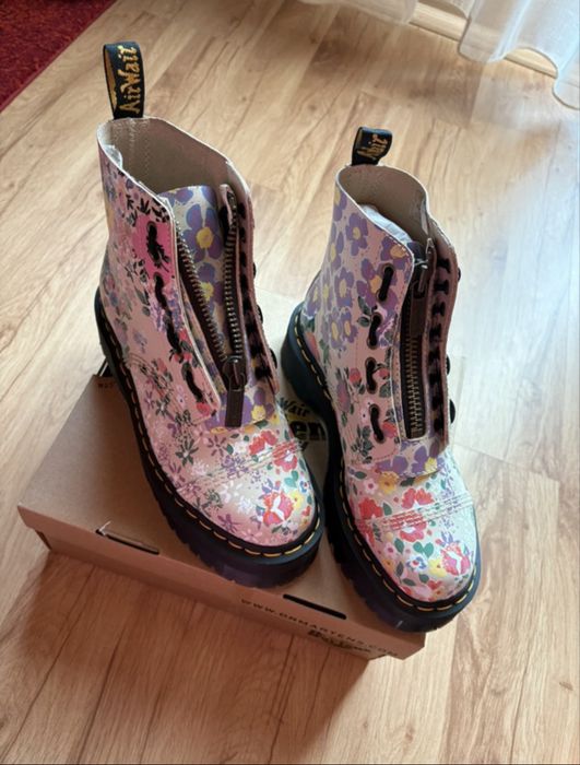Dr. Martens Sinclair cizmă platform combinație florală