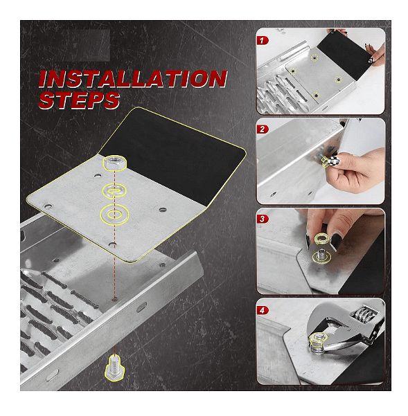 Сгъваема двойна метална рампа рампи 400кг за атв бъги
