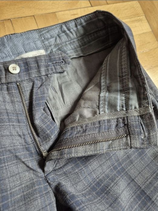 Pantaloni groși lux Siviglia White, Bumbac și Lână - Bărbați W32 / M