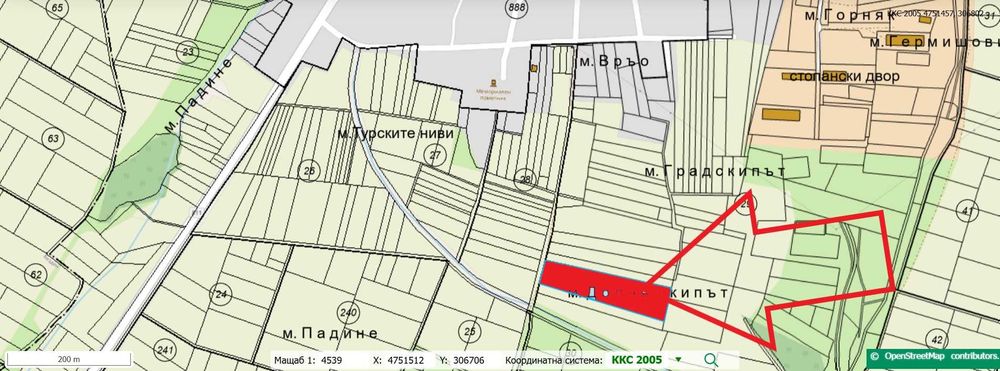 Продава се Парцел в с. Богьовци, Област София-област - 9699 кв.м за 7 €/кв.м - Снимка #3