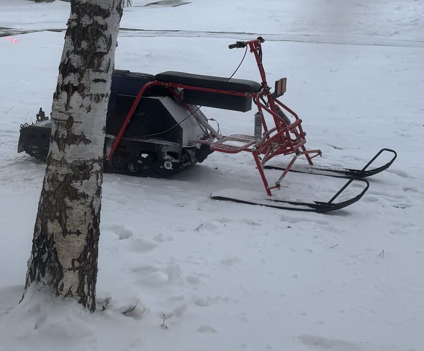 Продаётся мотобуксировщик 18,5 л.с с лыжным модулем в комплекте