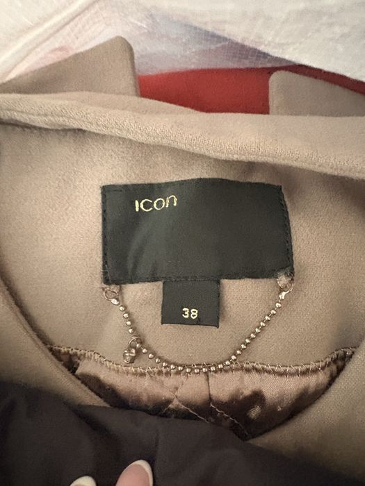 Palton bei gri ICON - 38