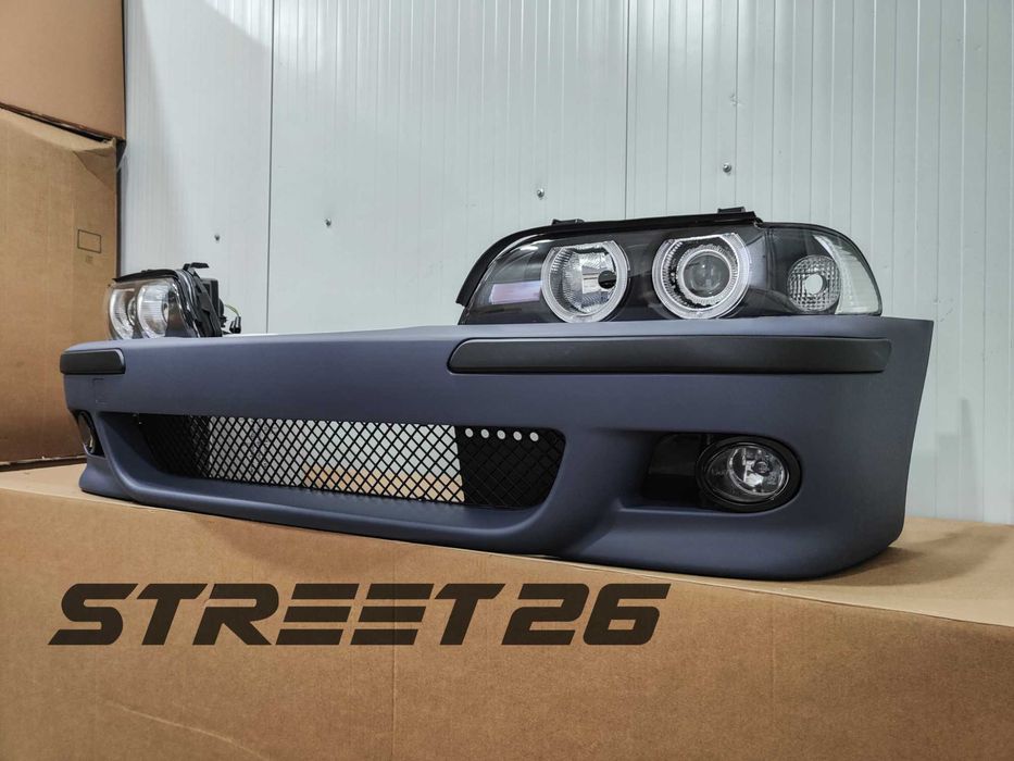 Pachet Bara Fata M BMW E39 (1995-2003) si Faruri Angel Eyes Halogen