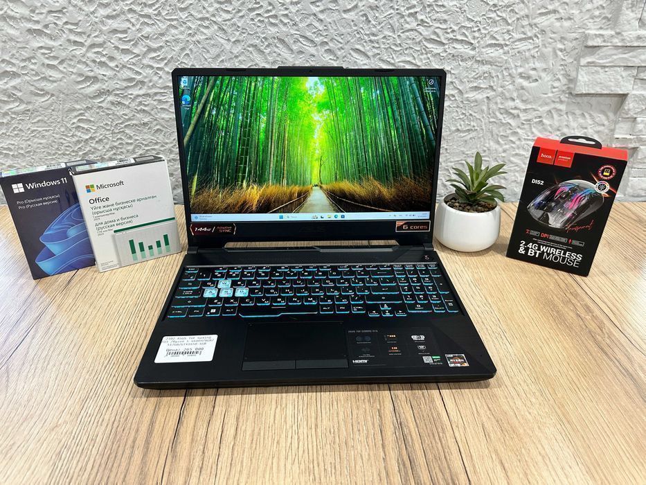 Игровой ноутбук ASUS TUF Gaming A15 /Ryzen 5-4600H/8GB/512GB/GTX1650-4