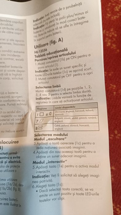 Set jucării creativitate cu baterii tableta aparat foto și tableta grafica