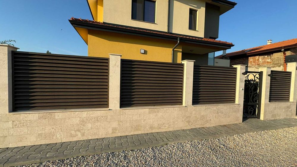 Хоризонтална ограда - щора, ограда за двор