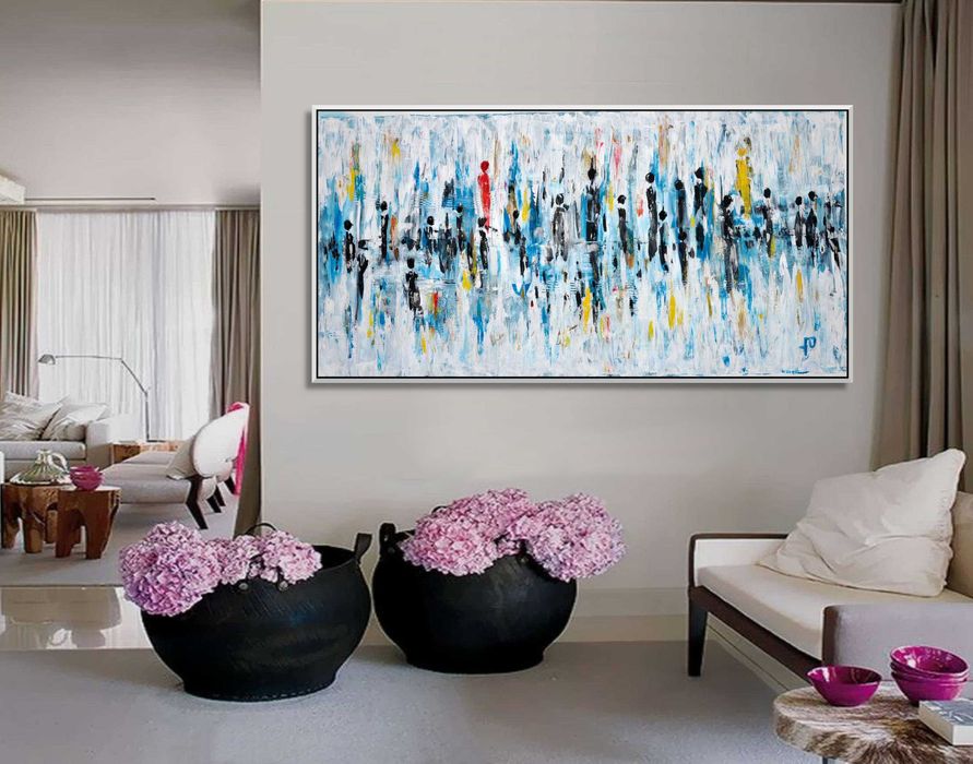 абстрактни картини ръчно рисувани с акрилни бои