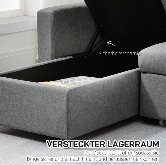 Разтегателен диван Homcom