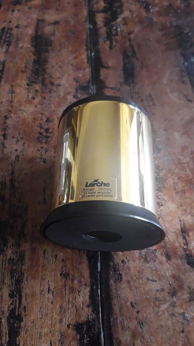 моливник и кламерник Лерхе Lerche Solingen, 24 карата злато