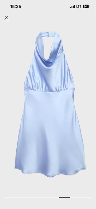 Сатенена рокля Stradivarius