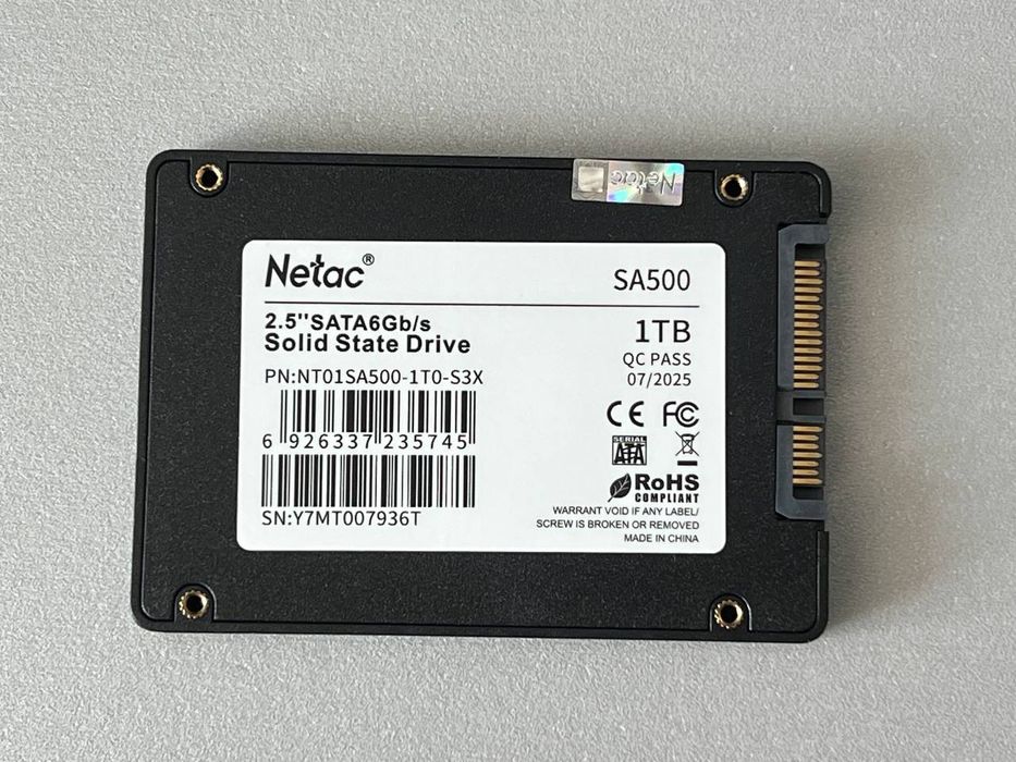 SSD 1Tb Netac 100% здоровья