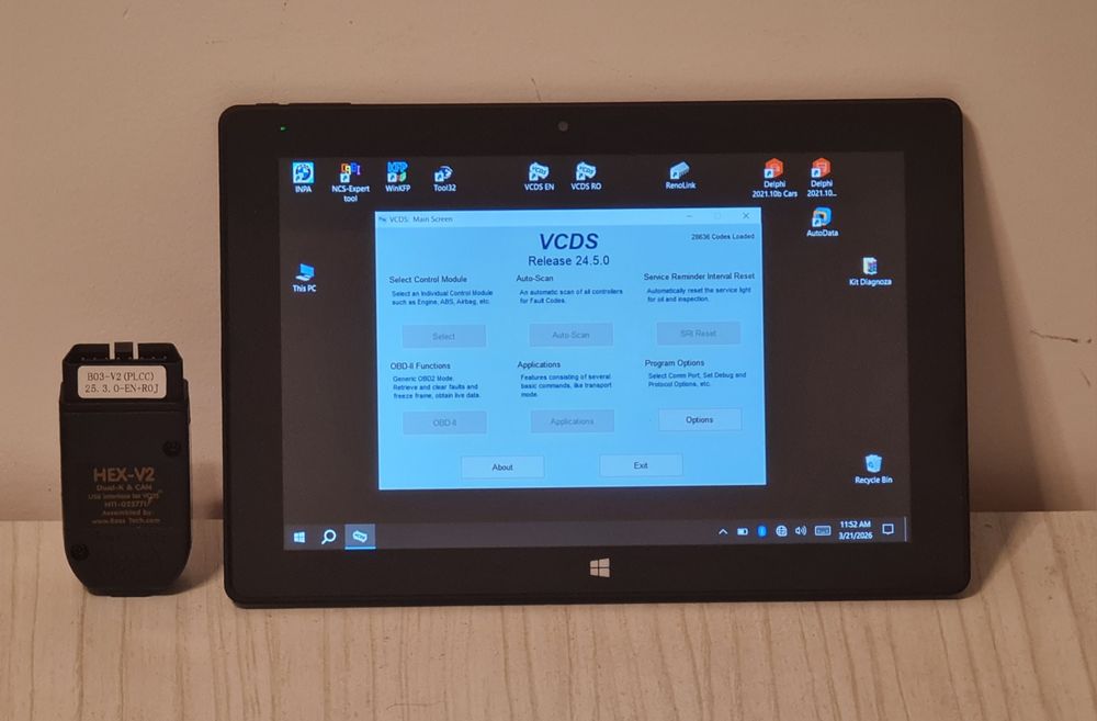 Kit diagnoza auto  tableta 10' noua + VCDS 24.5 ro-en