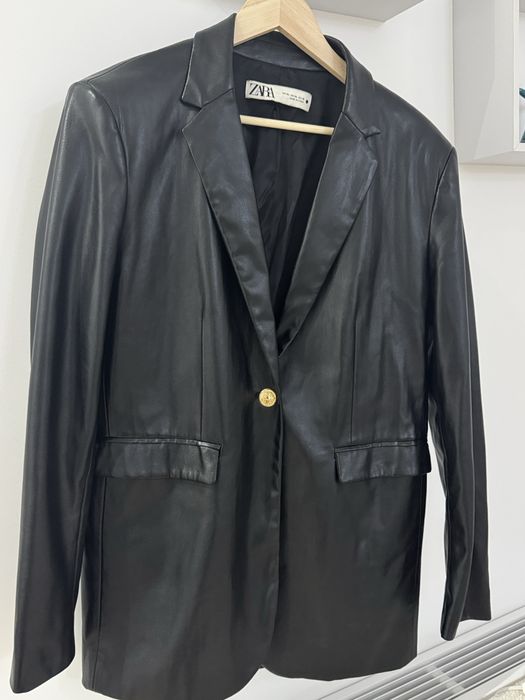 Дамско кожено сако ZARA – размер XL