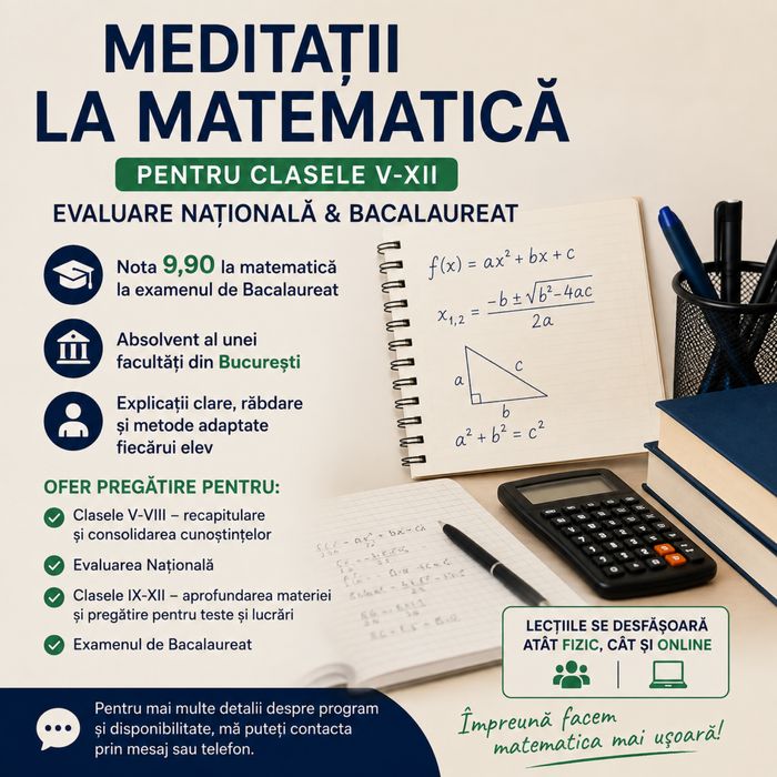 Meditații matematică