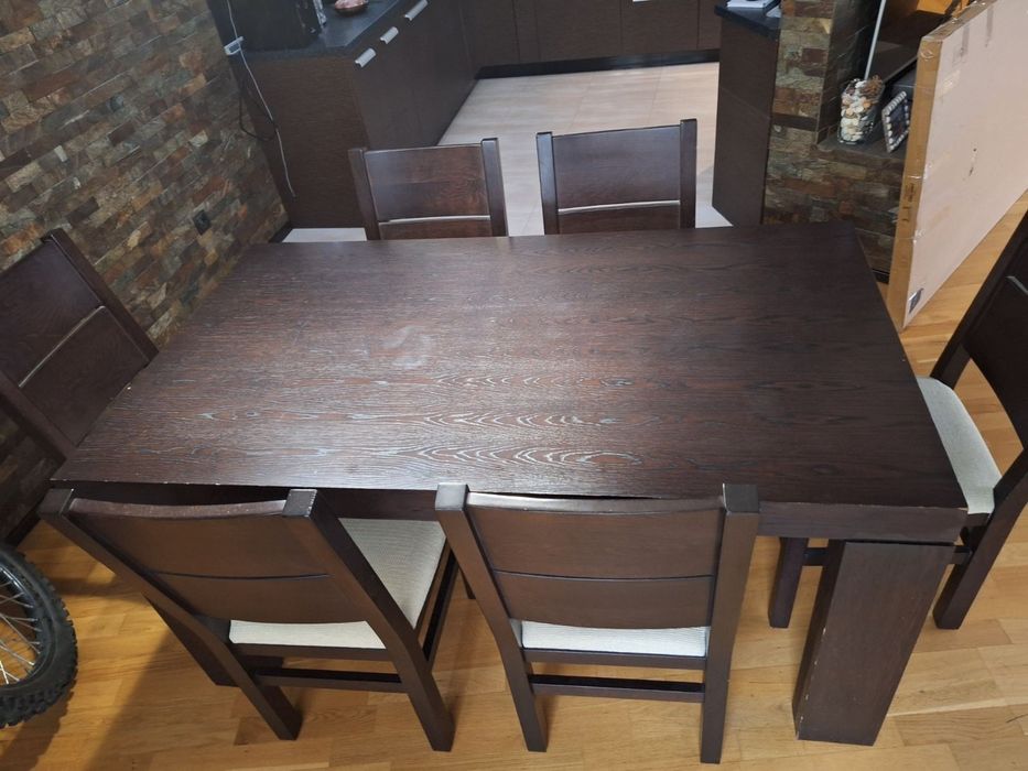 Маса 80/160 и 6 бр. столове