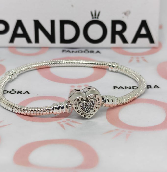 Brățara Nouă Pandora Moments Heart silver S925 Ale