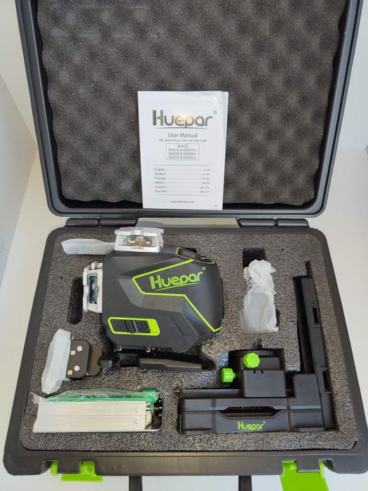 Гаранция 4D Лазерен нивелир Huepar S04CG