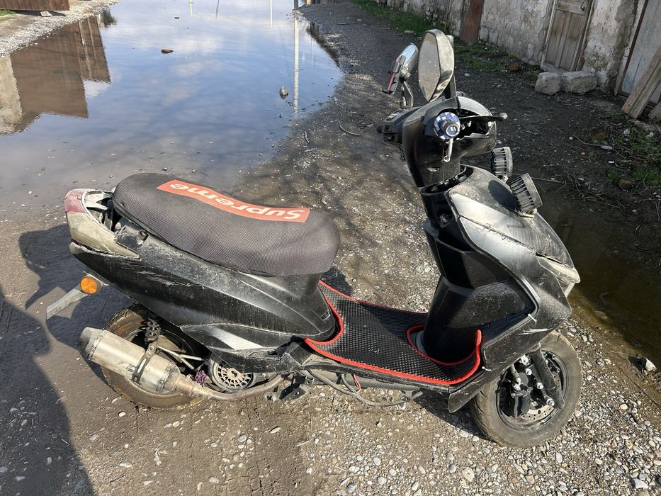 Скутер мопет м 12 черный