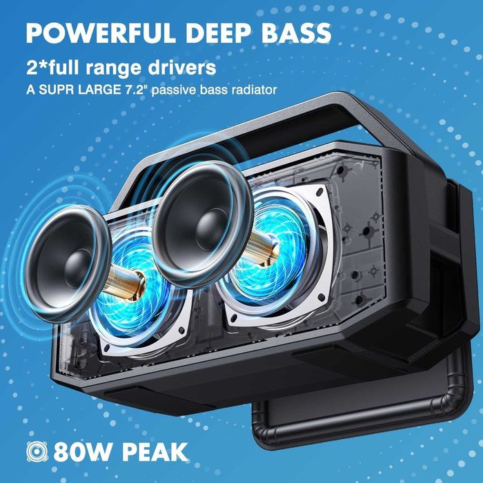 W-King D9-1 80W безжична Bluetooth тонколона