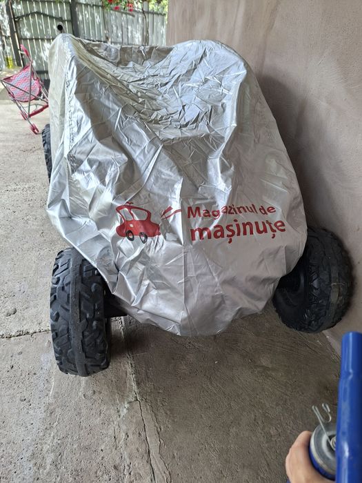 Masinuta UTV electric Premier 4x4 Can-Am Maverick Power RC, 2 locuri, 2 baterii 24V, roti cauciuc EVA, scaun piele ecologica, portocaliu