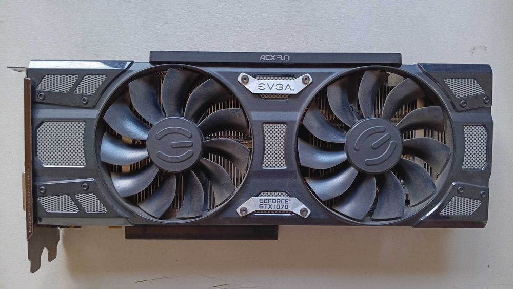 видеокарта EVGA SUPERCLOCKED GeForce GTX 1070, 8GB, ACX 3.0 & LED