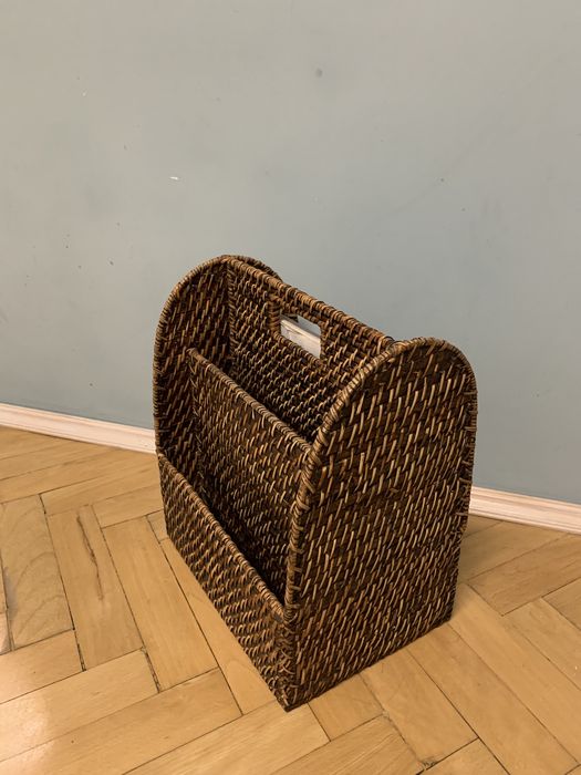 Винтидж ратанова поставка за списания / 80-те