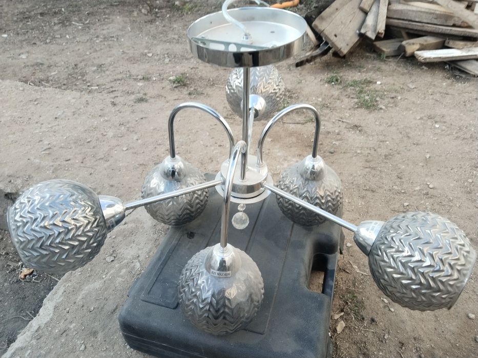 Люстра под серебро