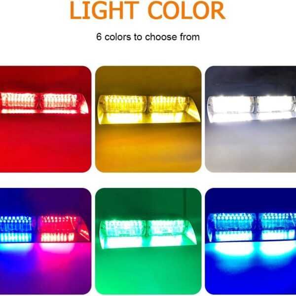 Многоцветен LED авариен фар