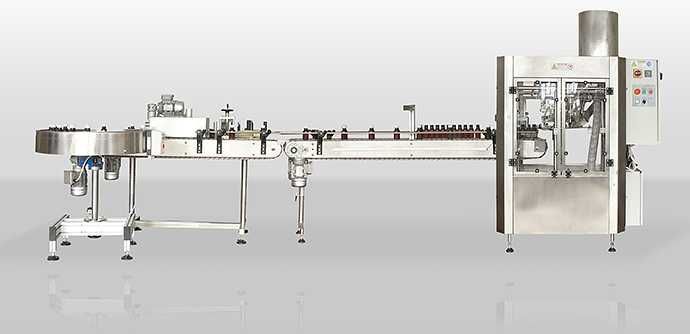 Моноблок машини за дозиране и затваряне на течности в бутилки