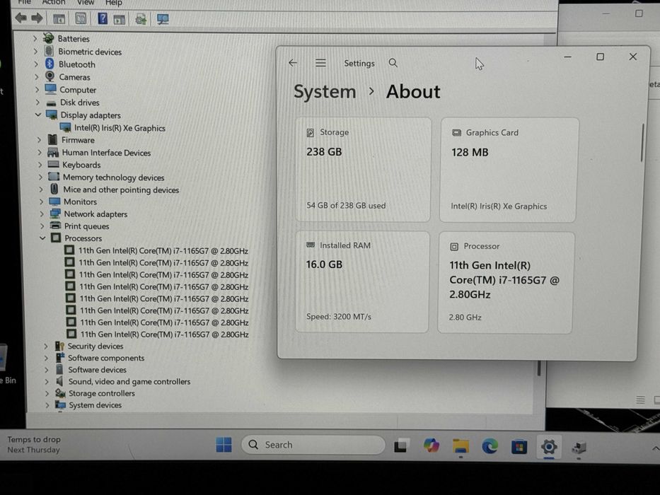 Lenovo T14 Gen 2`Core i7-1165G7/16GB RAM/256GB SSD/Full HD IPS/Бат 12ч