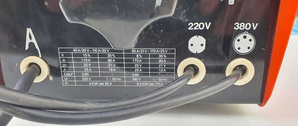 Einhel SG 170, aparat de sudura trifazic/ monofazic si cutie electrozi