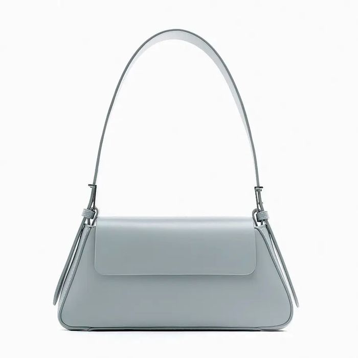 Zara мини синя чантичка