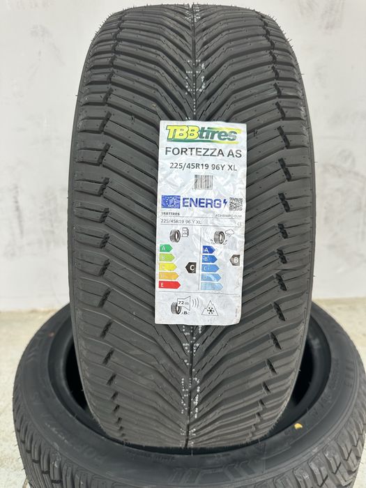 Нови всесезонни гуми TBB TIRES FORTEZZA AS 225/45R19 96Y XL БОРД 2254519