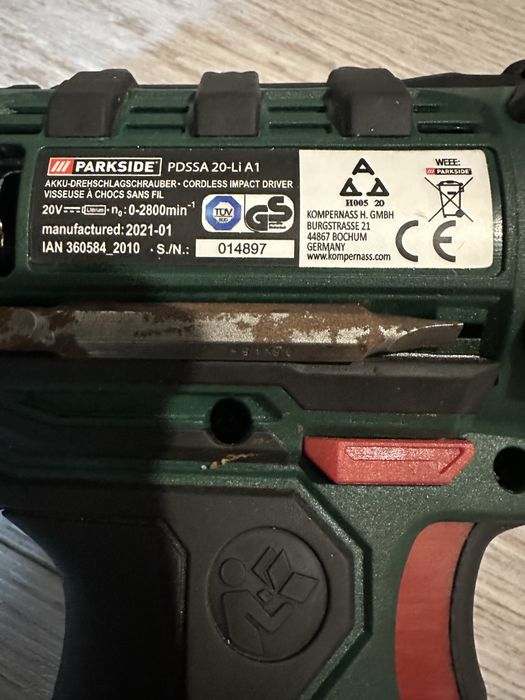 Masina de gaurit si insurubat cu impact parkside