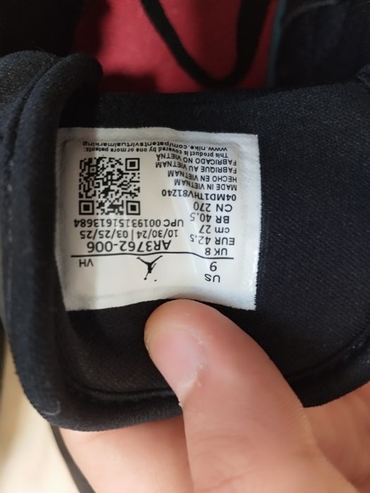 Air Jordan Access Black/Gym Red оригинал