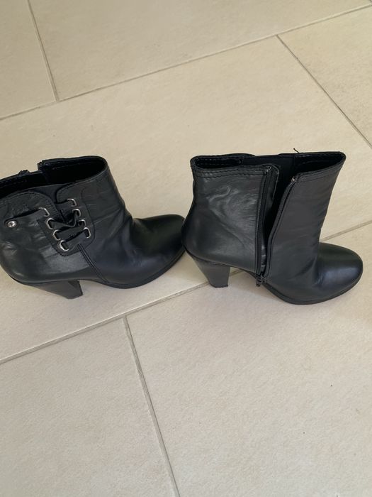 Кожени боти черни