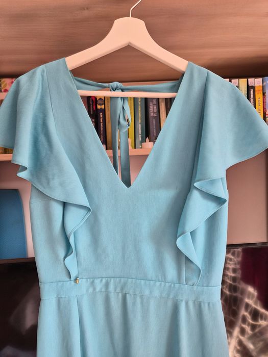 Rochie lunga cu crapatura