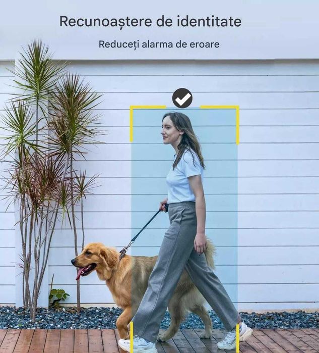 Camere de securitate ieGeek, cameră wireless Wifi de exterior de 5MP cu lumină de mișcare