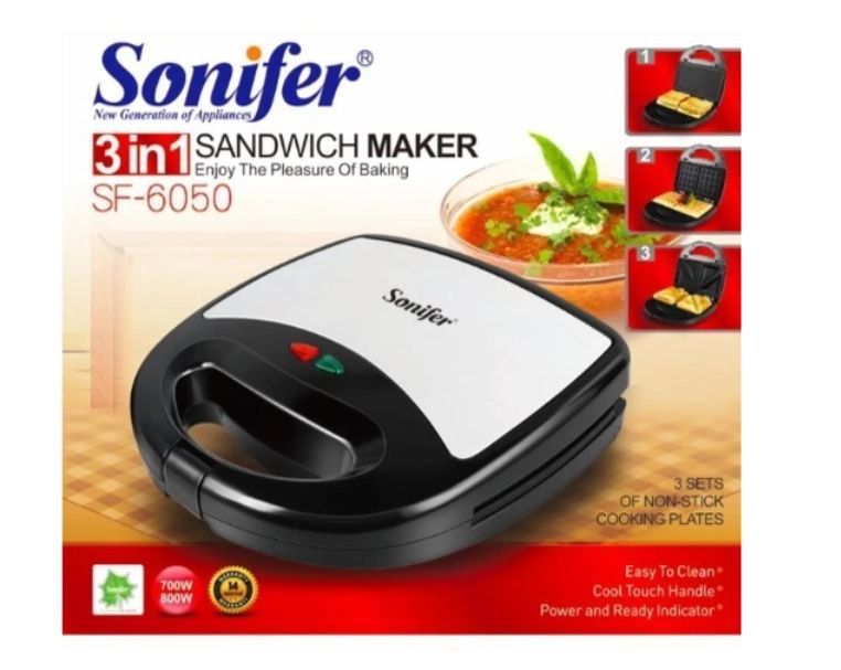 Sonifer 7в1  Вафельница Тостер Сендвичница гриль toster sf-6050