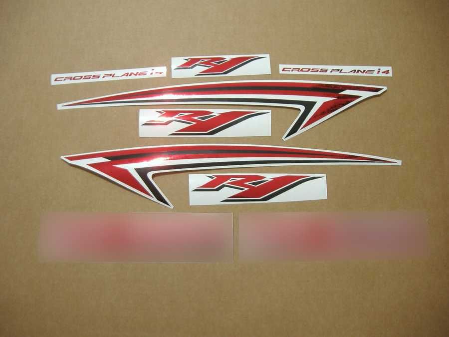 Стикери Yamaha R1 пето поколение 2009г-2013 лепенки Ямаха р1 rn22 yzf