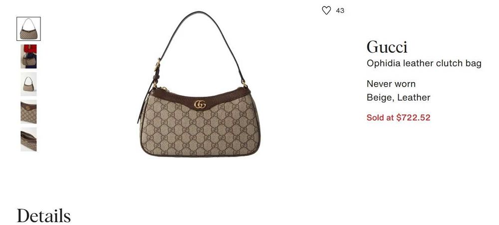 Geanta/Poseta Gucci - Model Ophidia Clutch