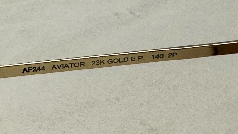 Ochelari Soare Randolph Aviator - 23K Gold & Northern Lights [55-20]