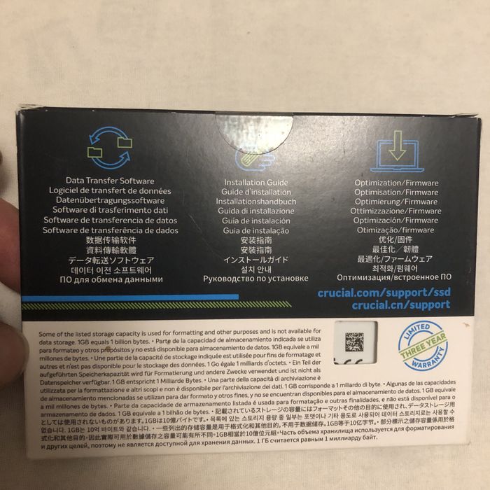 SSD диск Crucial 2000 Gb новый